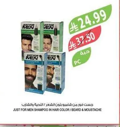 شامبو للرجال بلون الشعر / اللحيه والشوارب