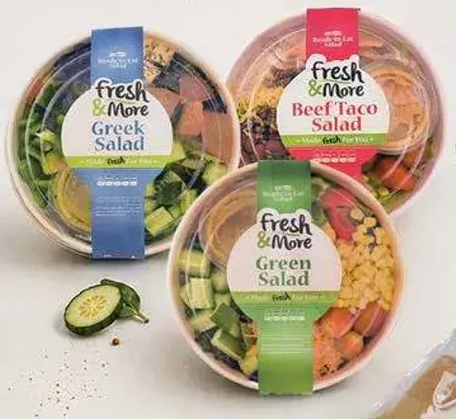 Fresh & More salad varieties.