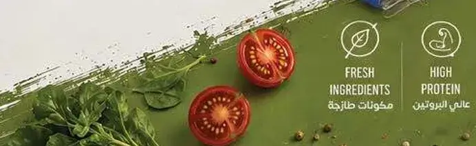 Fresh ingredients with high protein.