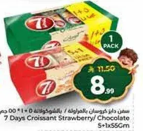 7 Days Croissant Strawberry/Chocolate