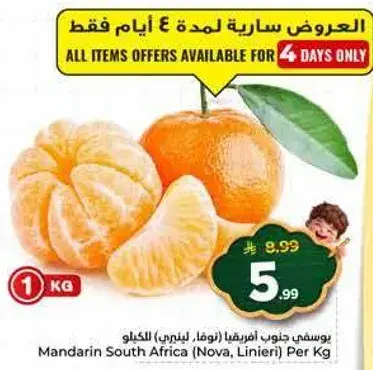 Mandarin South Africa Per Kg