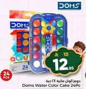 Doms Water Color Cake 24Pc