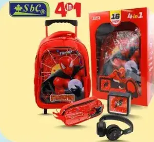 SBC 4 in 1 Spider-Man Backpack Set.