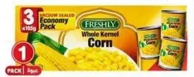 Freshly Whole Kernel Corn 3x185Gm