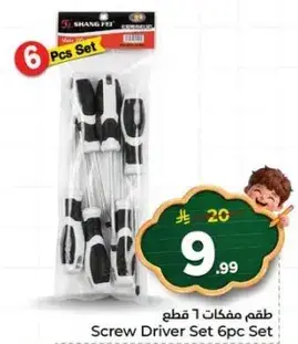 Screw Driver Set 6pc Set
