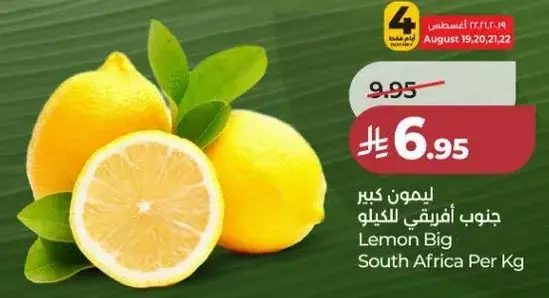 Lemon Big South Africa Per Kg