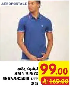 Aero Guys Polos AR60476653S25BLUELARGE SS25
