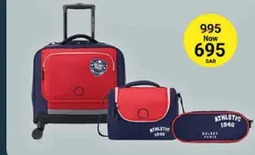 Delsey Paris luggage set with sporty design.