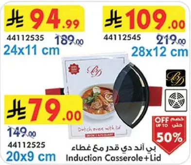 Induction Casserole with Lid, 24x11 cm.