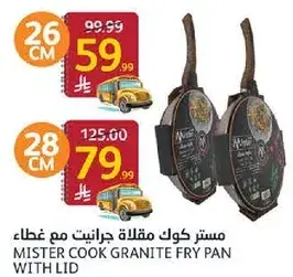 Mister Cook Granite Fry Pan with Lid