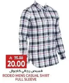 Rodeo mens casual shirt full sleeve