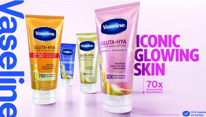 Vaseline Gluta-Hya Serum Burst Lotion Assorted
