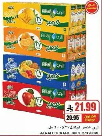 الري عصير كوكتيل 27×200 مل
