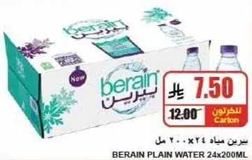Berain Plain Water 24x200ml