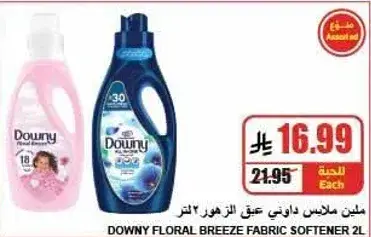 DOWNY FLORAL BREEZE FABRIC SOFTENER 2 L