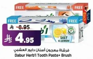 Dabur Herb'l Tooth Paste + Brush
