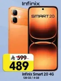 Infinix Smart 20 4G, 128 GB / 4 GB