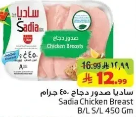 Sadia Chicken Breast B/L S/L 450 Gm