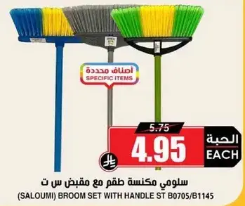 سلومي مكنسه طقم مع مقبض س ت