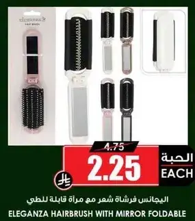 الايجانزا فرشاه شعر مع مراه قابله للطي