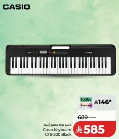 Casio Keyboard CTS-200 Black