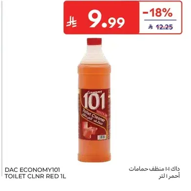 DAC Economy 101 Toilet Cleaner Red 1L