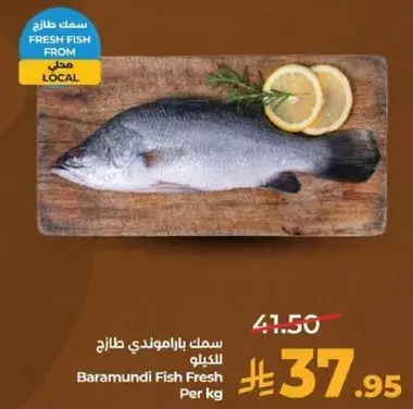 Baramundi Fish Fresh Per kg