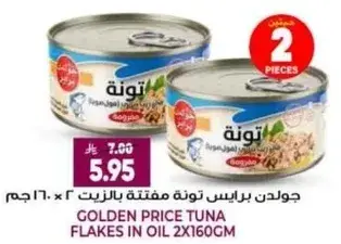 Golden Price Tuna Flakes in Oil 2x160g