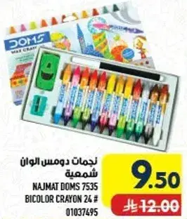 Najmath Doms bicolor crayon set of 24.