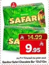Gandour Safari Chocolate Bar 12x31g