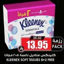 Kleenex Soft Tissues 20+8 Free