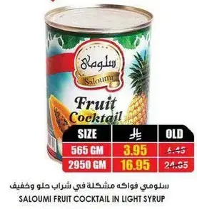 Saloumi Fruit Cocktail in Light Syrup 565GM