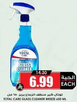 Total Care glass cleaner 650 ML