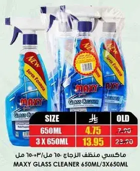 Maxy glass cleaner, 650 ml.