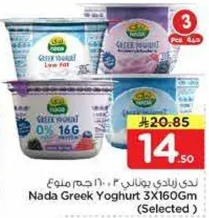 Nada Greek Yoghurt 3X160Gm (Selected)
