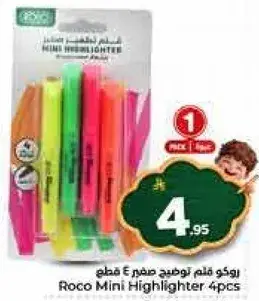 Roco Mini Highlighter 4pcs