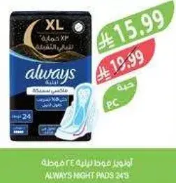 اولويز فوط ليليه 24 فوطه