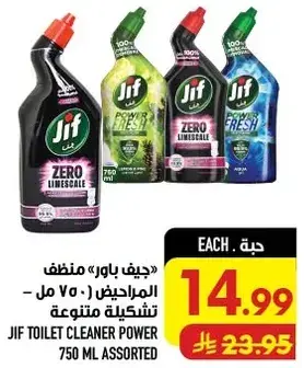 Jif toilet cleaner power 750 ml assorted.