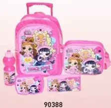 LOL Surprise backpack set with water bottle and lunch box.