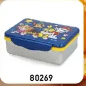 Kids lunch box with cartoon design.