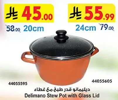 ديليمانو قدر طبخ مع غطاء
