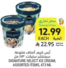 ايس كريم، اصناف متنوعه، 473 مل