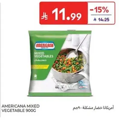 Americana Mixed Vegetable 900g