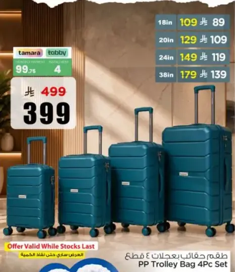 PP Trolley Bag 4Pc Set