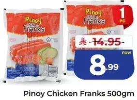 Pinoy Chicken Franks 500Gm