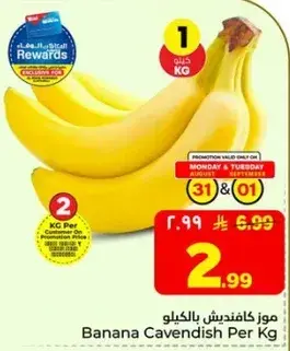 Banana Cavendish Per Kg