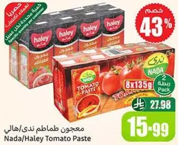 Nada/Haley Tomato Paste 8x135g