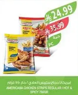 Americana Chicken Strips Regular / Hot & Spicy 750g