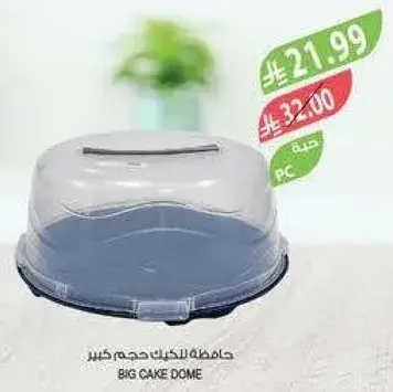 حافظه للكيك حجم كبير.