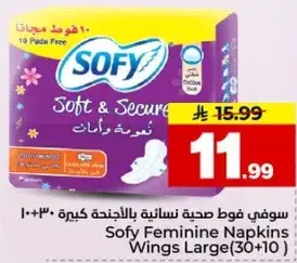 Sofy Feminine Napkins Wings Large 30+10